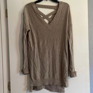 Cross Cross Back Womens Sweater